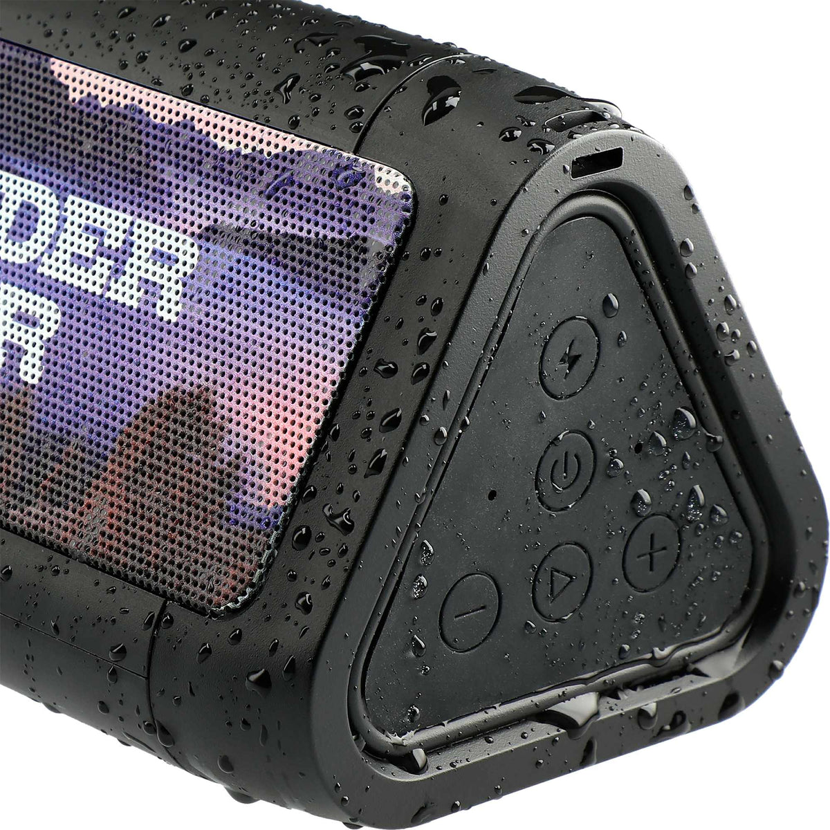 High Sierra Waterproof Bluetooth Speaker and Wireless Power Bank Full Color - Black - Photo