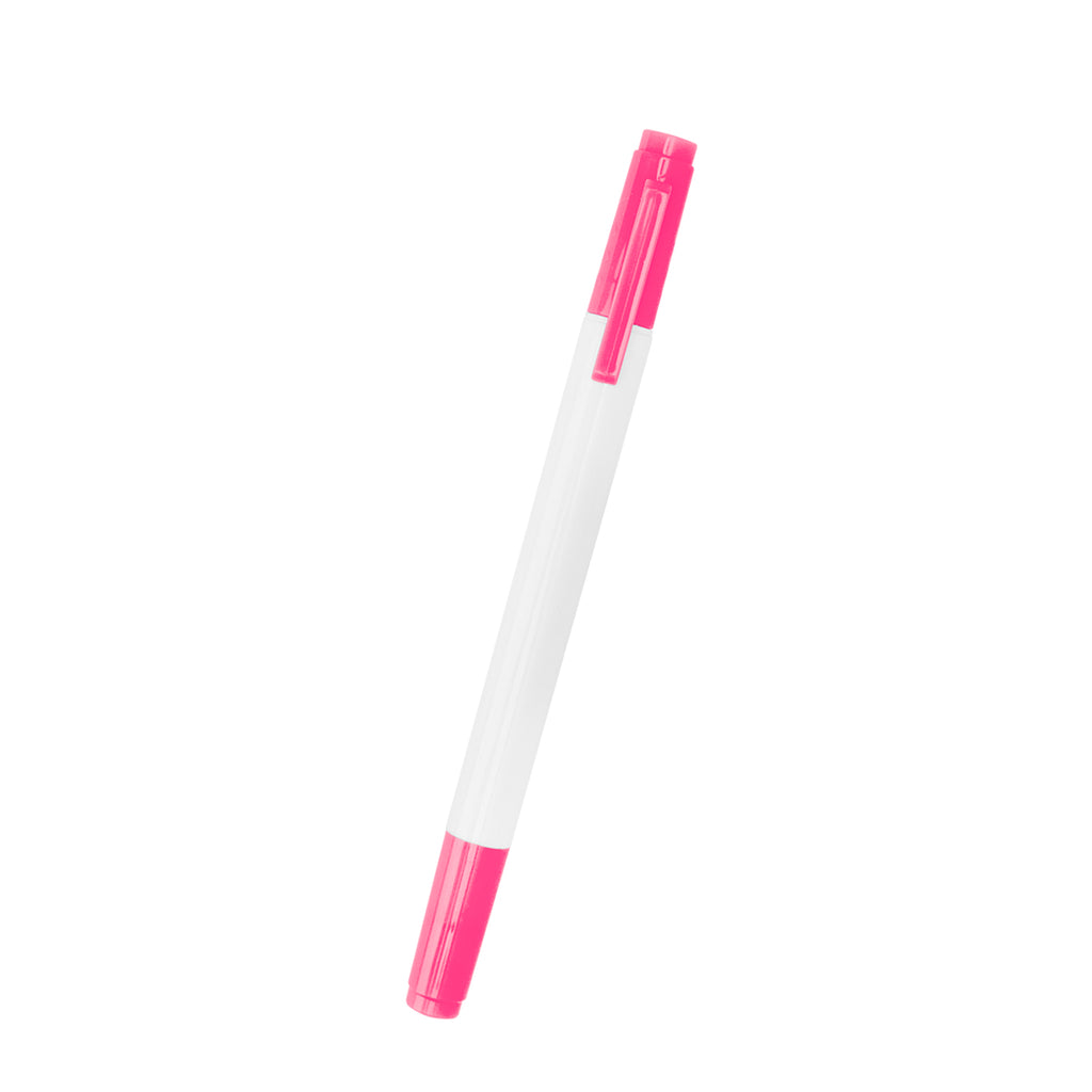 Highlighter with Two Tips - Pink - Front