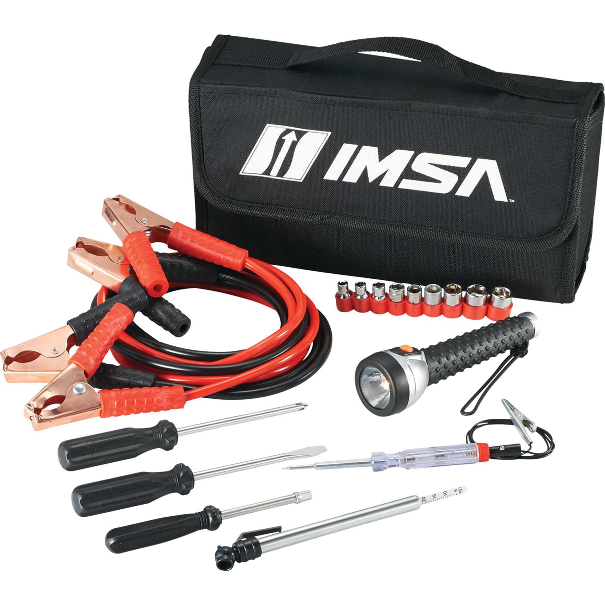 Highway Jumper Cables and Tool Set with Test Light - Black - Front 3