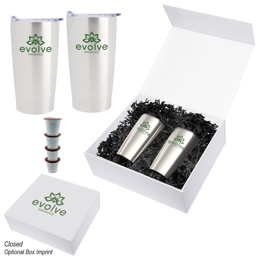 Himalayan Recycled Tumbler Gift Set, 20 oz - Coffee_Silkscreen