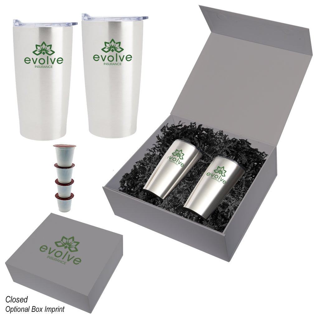 Himalayan Recycled Tumbler Gift Set, 20 oz - Coffee_Silkscreen