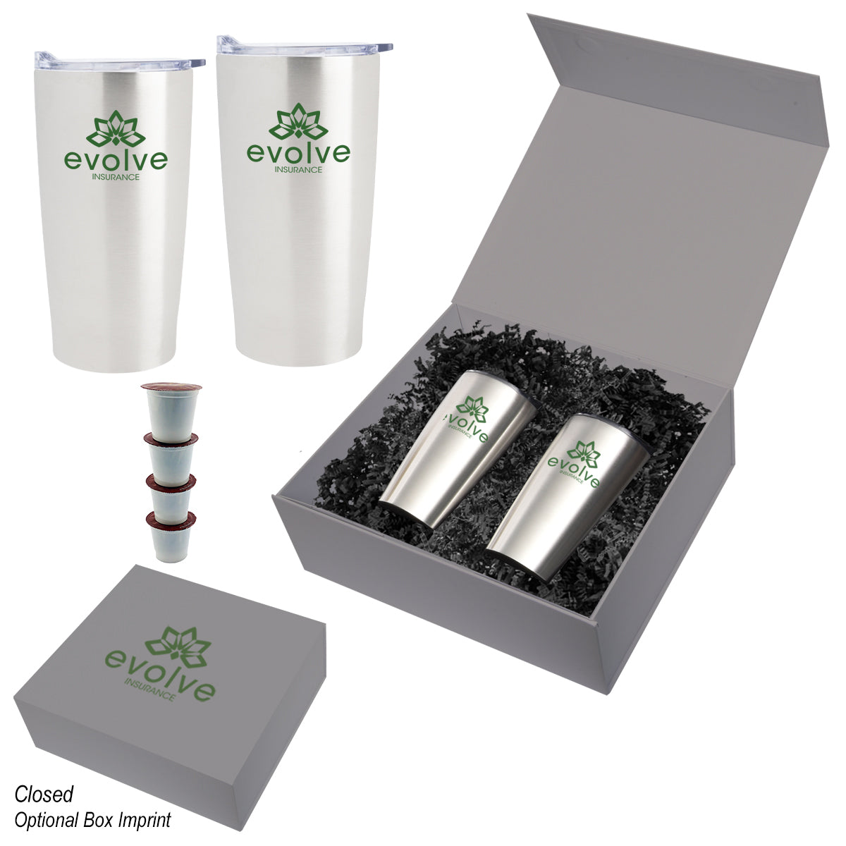 Himalayan Recycled Tumbler Gift Set, 20 oz - Coffee_Silkscreen