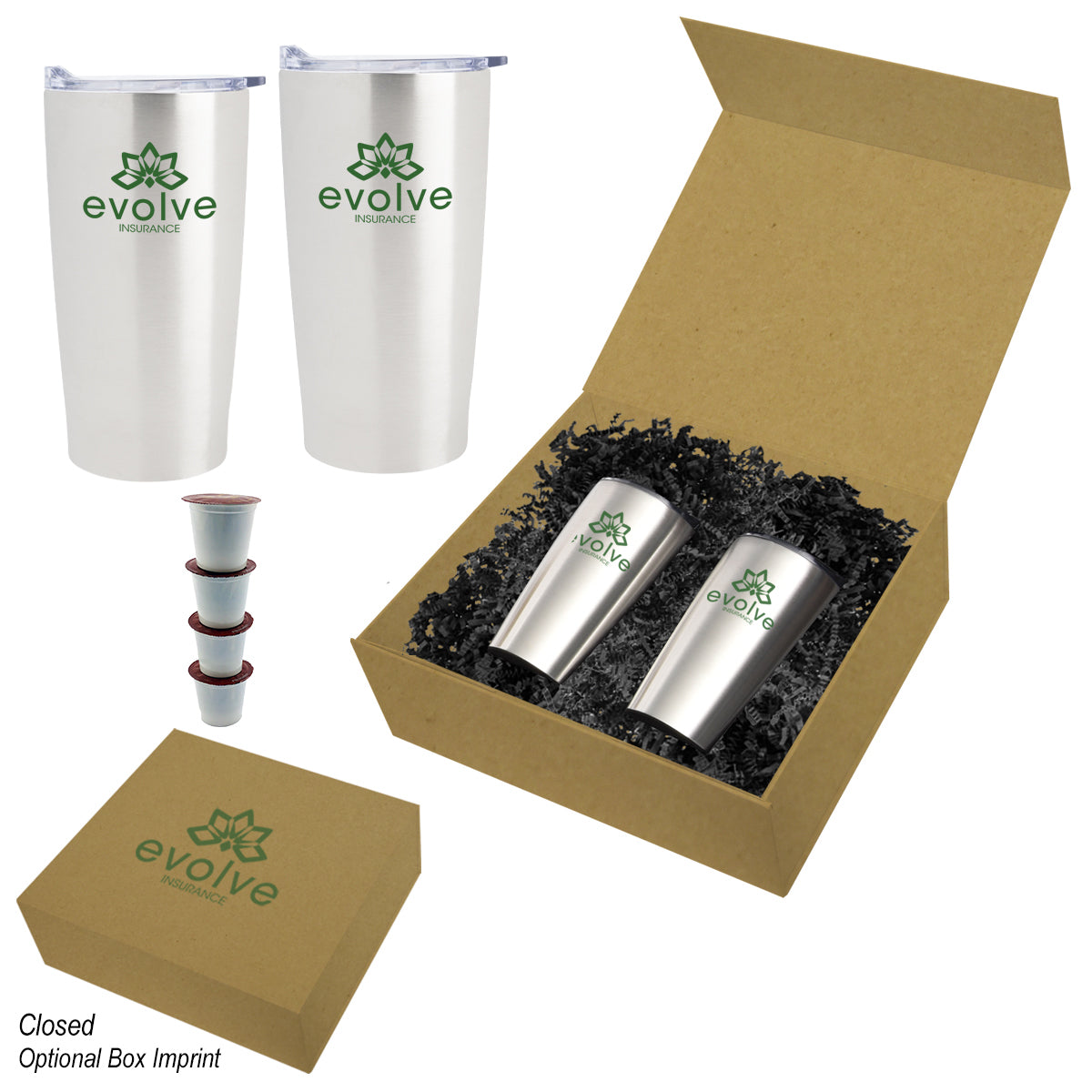 Himalayan Recycled Tumbler Gift Set, 20 oz - Coffee_Silkscreen