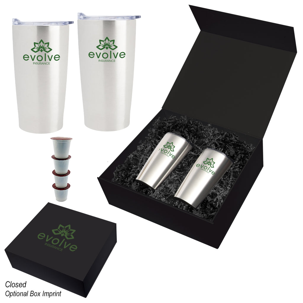 Himalayan Recycled Tumbler Gift Set, 20 oz - Coffee_Silkscreen