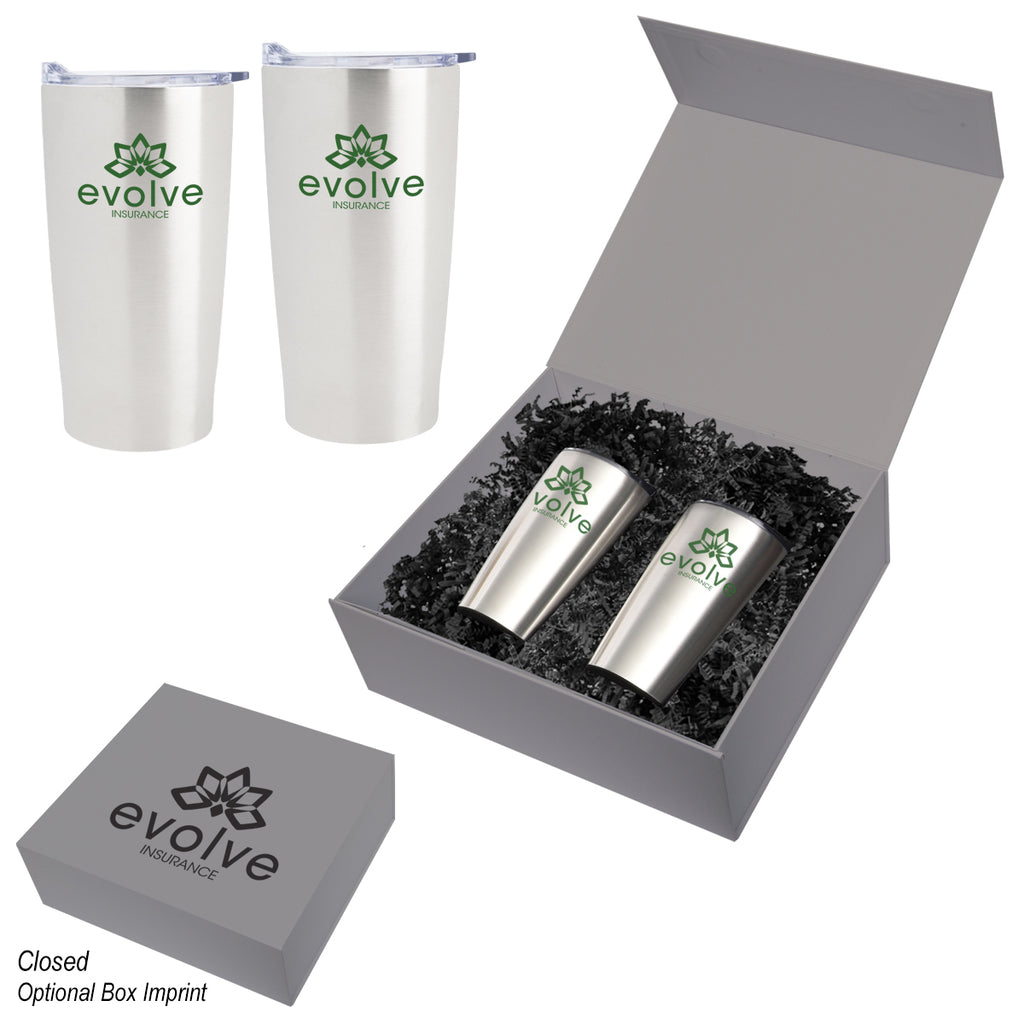 Himalayan Recycled Tumbler Gift Set, 20 oz - Silk Screen