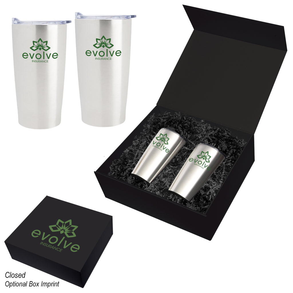 Himalayan Recycled Tumbler Gift Set, 20 oz - Silk Screen