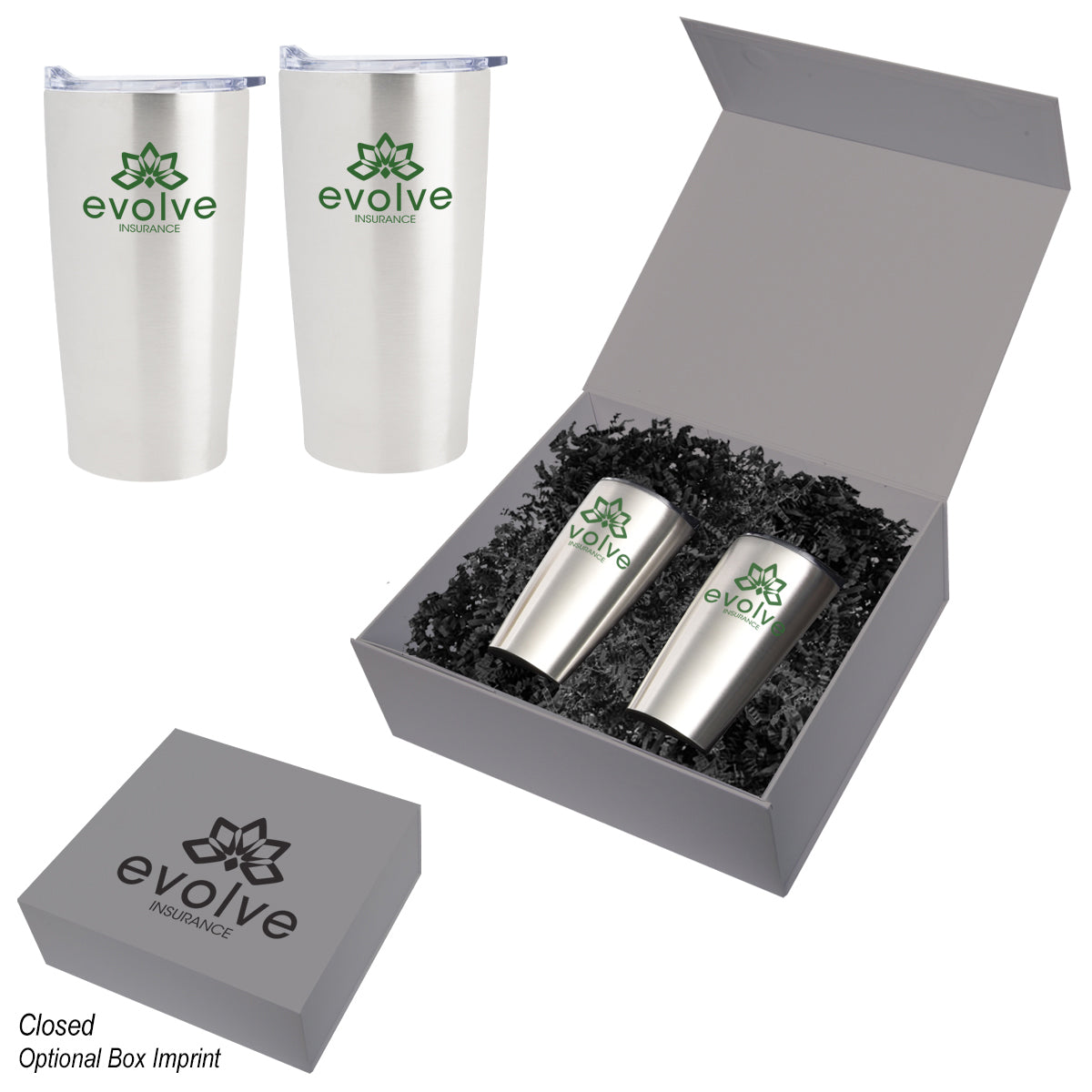Himalayan Recycled Tumbler Gift Set, 20 oz - Silk Screen