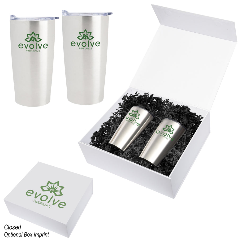 Himalayan Recycled Tumbler Gift Set, 20 oz - Silk Screen