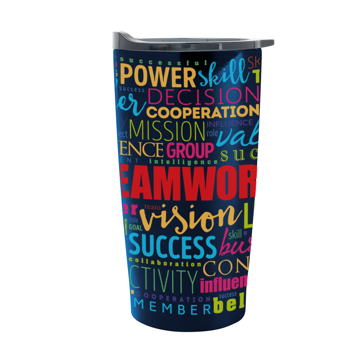Himalayan Recycled Tumbler in Full Color, 20 oz - Navy - Wrap