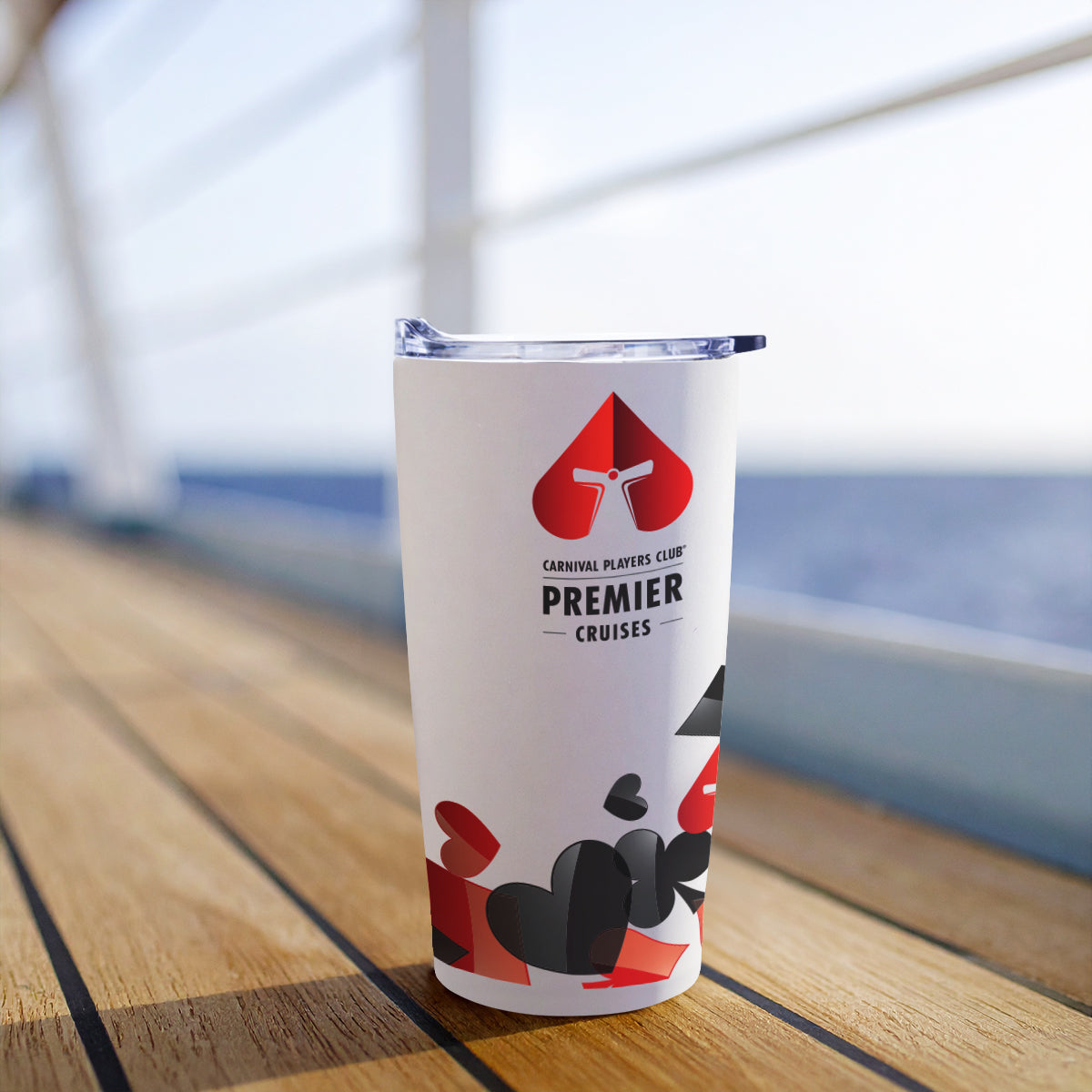 Himalayan Recycled Tumbler in Full Color, 20 oz - White - Lifestyle_Wrap