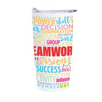 Himalayan Recycled Tumbler in Full Color, 20 oz - White - Wrap
