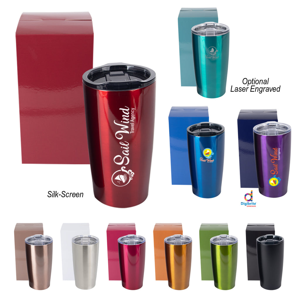 Himalayan Recycled Tumbler with a Matching Box, 20 oz - Custom Promotional 20 Oz. Himalayan Recycled Tumbler With Matching Custom Box