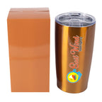 Himalayan Recycled Tumbler with a Matching Box, 20 oz - Orange - oversize_helix