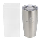 Himalayan Recycled Tumbler with a Matching Box, 20 oz - Silver - Horizontal_Laser