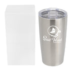 Himalayan Recycled Tumbler with a Matching Box, 20 oz - Silver - Horizontal_Silkscreen