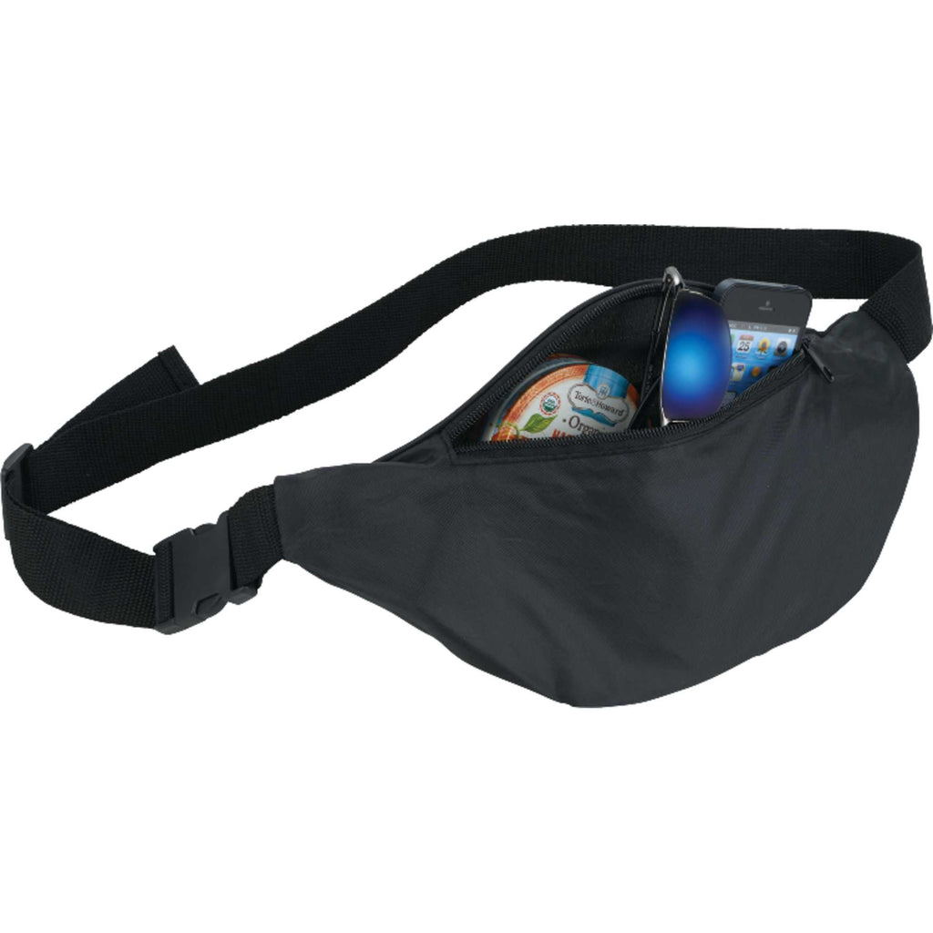 Hipster Fanny Pack in 210D Polyester - Black - Photo 2