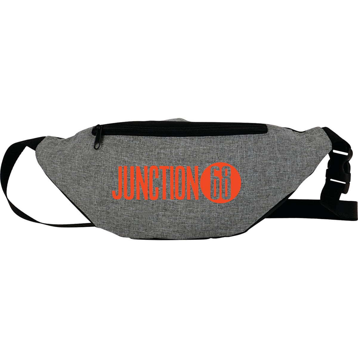 Hipster Fanny Pack in 210D Polyester Full Color - Graphite - Front