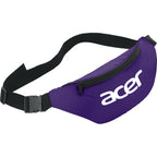 Hipster Fanny Pack in 210D Polyester Full Color - Purple - Front