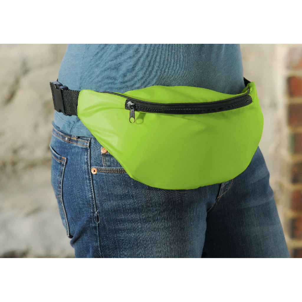 Hipster Fanny Pack in 210D Polyester - Lime - Photo 2
