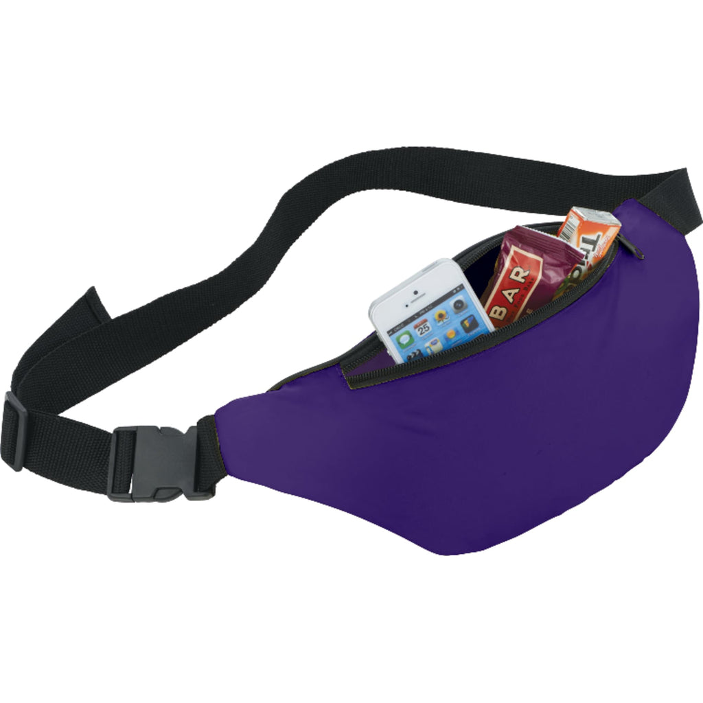 Hipster Fanny Pack in 210D Polyester - Purple - Photo 2