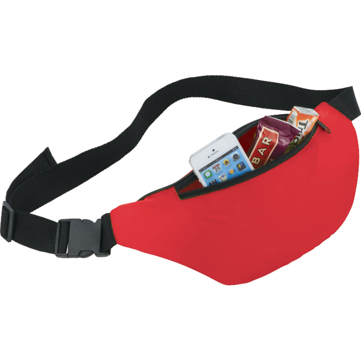 Hipster Fanny Pack in 210D Polyester - Red - Photo 2