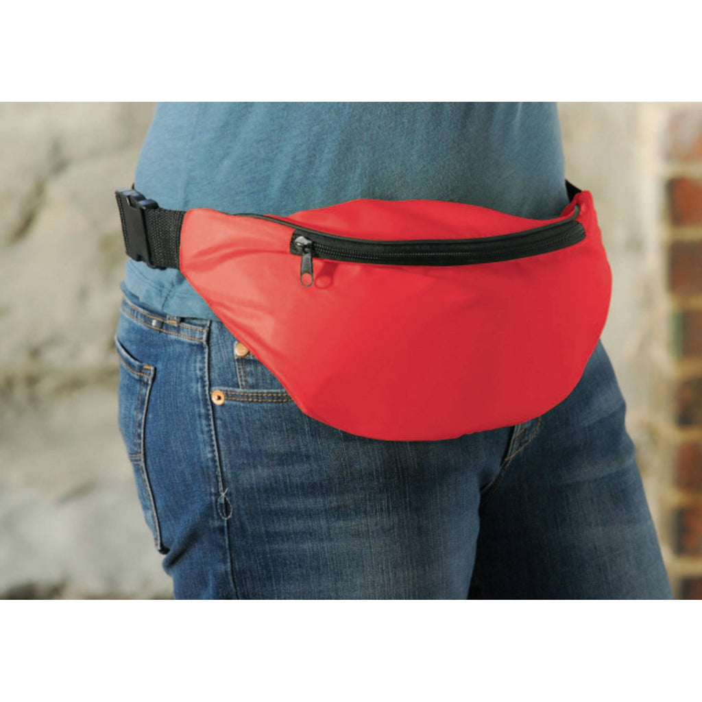 Hipster Fanny Pack in 210D Polyester - Red - Photo 3