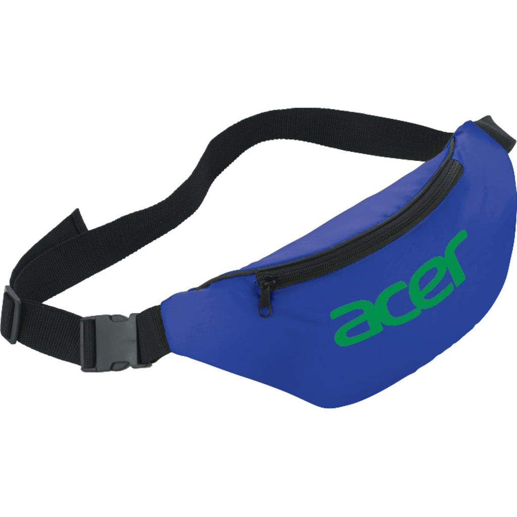 Hipster Fanny Pack in 210D Polyester - Royal - Front