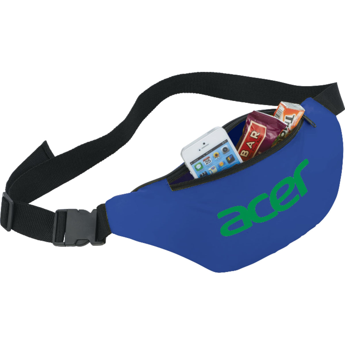 Hipster Fanny Pack in 210D Polyester - Royal - Photo