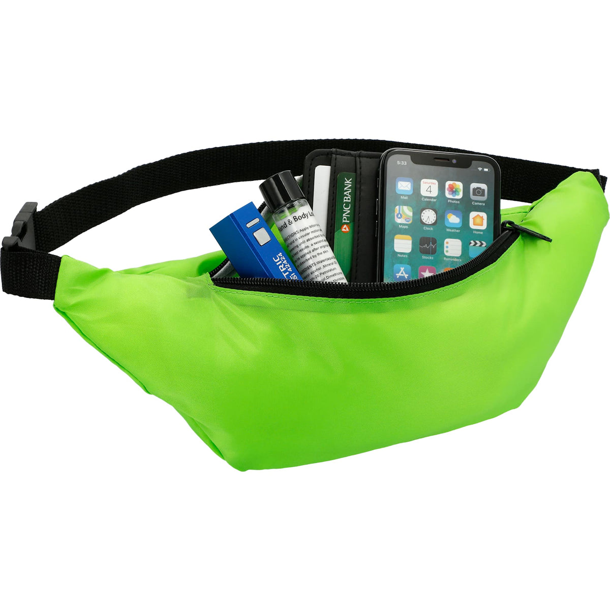 Hipster Fanny Pack in Recycled Polyester Full Color - Lime - Photo 2