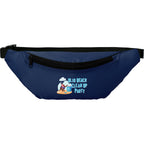 Hipster Fanny Pack in Recycled Polyester Full Color - Navy - Front