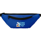 Hipster Fanny Pack in Recycled Polyester Full Color - Royal - Front