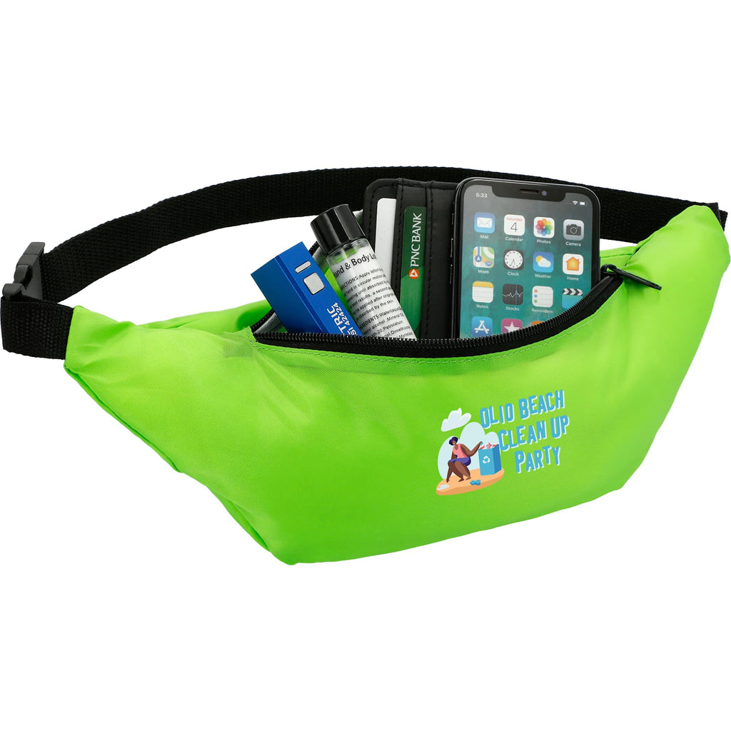 Hipster Fanny Pack in Recycled Polyester - Lime - Photo