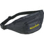 Hipster Fanny Pack with Three Zip Pockets - Black - Front