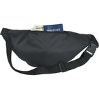 Hipster Fanny Pack with Three Zip Pockets - Black - Photo 2