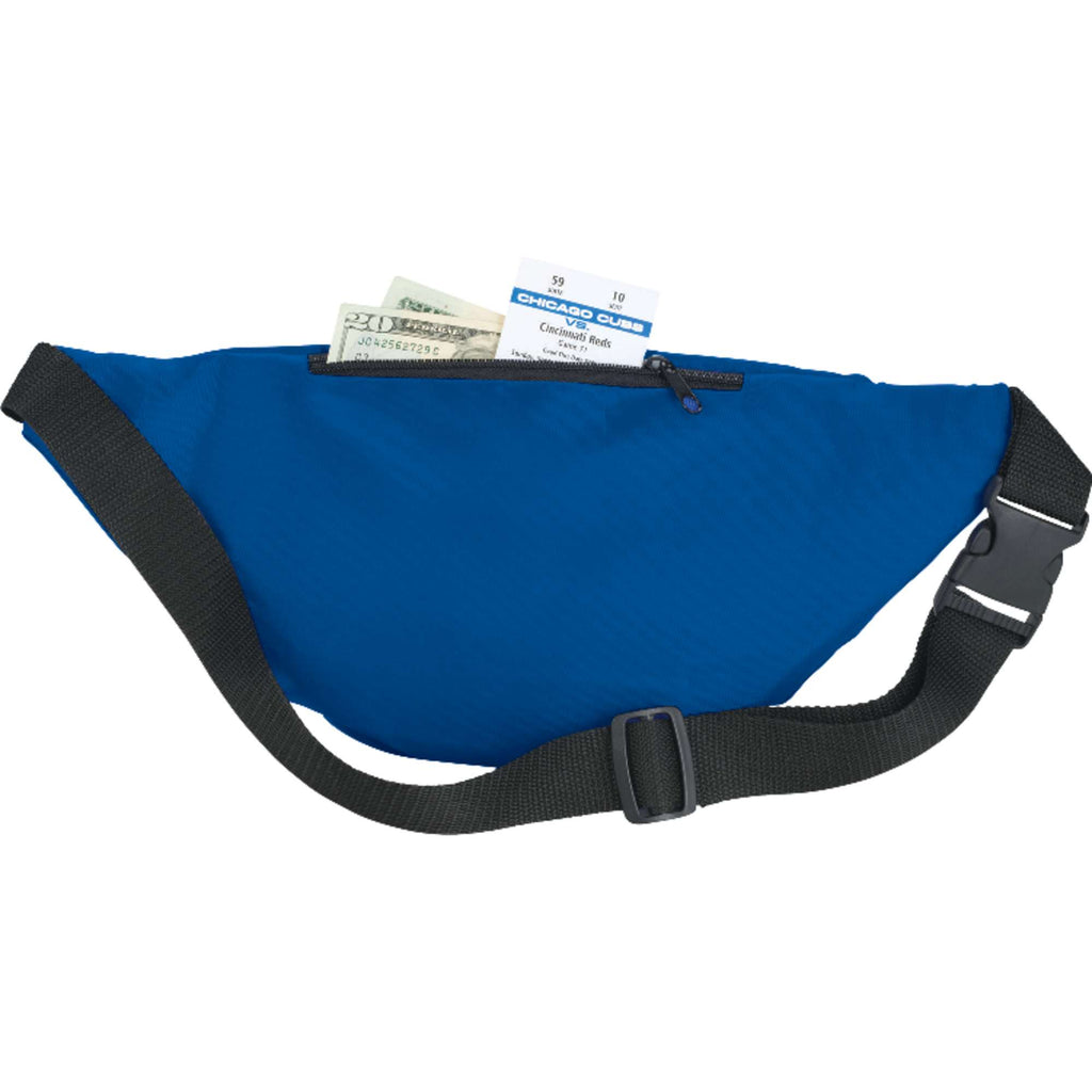 Hipster Fanny Pack with Three Zip Pockets Full Color - Royal - Photo 2