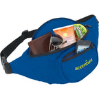 Hipster Fanny Pack with Three Zip Pockets - Royal - Front