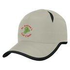 Hit-Dry Cap with Contrast Trim - Gray - Embroidery