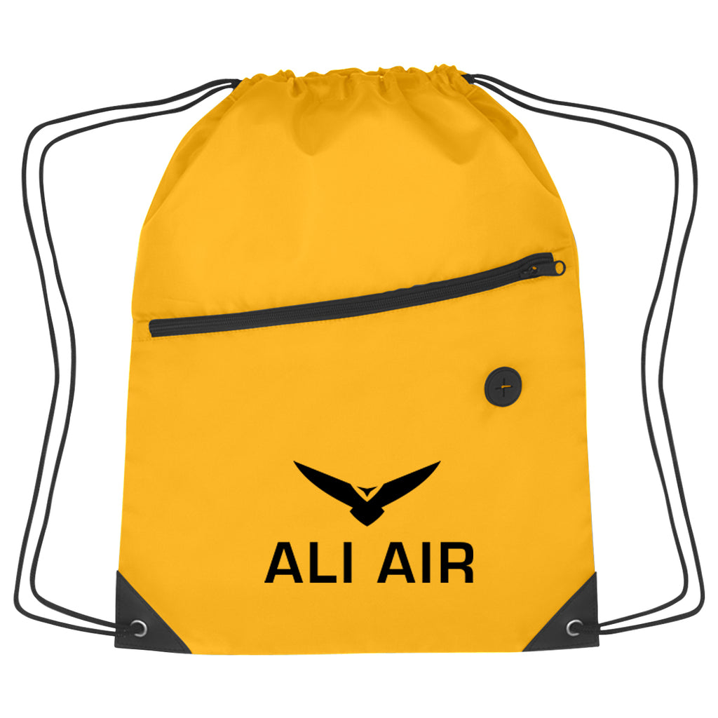 Hit Sports Pack with a Front Zipper, Recycled - Athletic Gold - Silk Screen