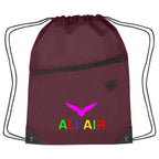 Hit Sports Pack with a Front Zipper, Recycled - Maroon - Colorbrite