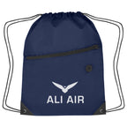 Hit Sports Pack with a Front Zipper, Recycled - Navy - Silk Screen