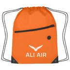 Hit Sports Pack with a Front Zipper, Recycled - Orange - Silk Screen