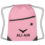 Hit Sports Pack with a Front Zipper, Recycled - Pink - Silk Screen