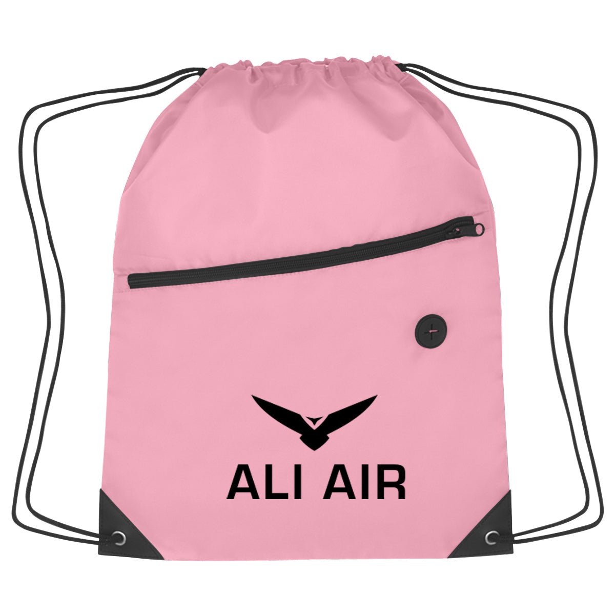 Hit Sports Pack with a Front Zipper, Recycled - Pink - Silk Screen