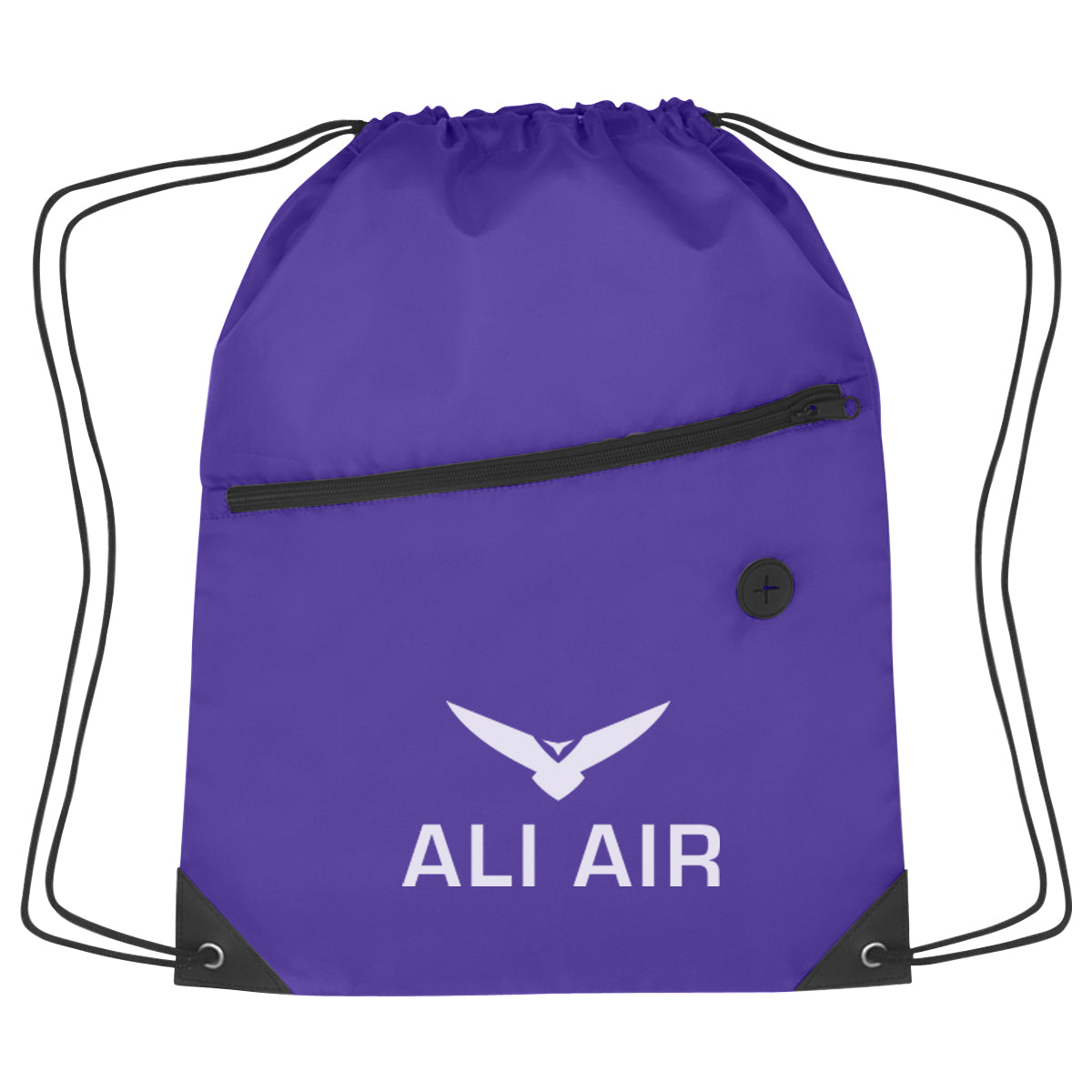 Hit Sports Pack with a Front Zipper, Recycled - Purple - Silk Screen