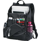 Hive Laptop Backpack with Earbud Port, 15 Inch - Black - Photo