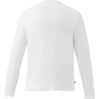 Holt Long Sleeve Crew Neck Tee for Men Sublimation - White - Back Flat