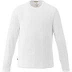 Holt Long Sleeve Crew Neck Tee for Men Sublimation - White - Front