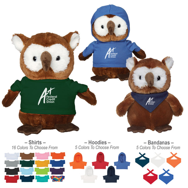 Hoot Owl Plush Toy, 6 Inch