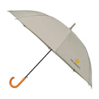 Hospitality Umbrella with Curved Wooden Handle, 50 Inch Transfer - Tan - View 1