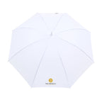 Hospitality Umbrella with Curved Wooden Handle, 50 Inch Transfer - White - View 2